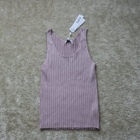 525 America Pink Ribbed Tank Top - Picture 1 of 4